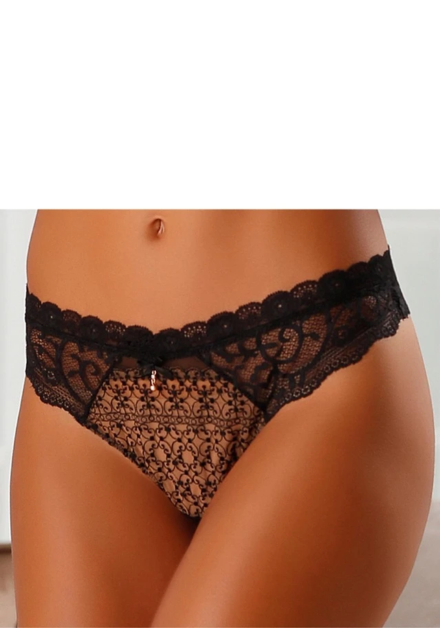 Nuance String, Mit Leicht Transparenter Stickereispitze