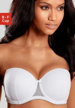 Nuance Schalen-BH, Mit Bügel Aus Spitze Mit Abnehmbaren, Transparenten Trägern, Dessous