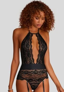 JETTE Stringbody, Aus Transparenter Spitze, Sexy Dessous