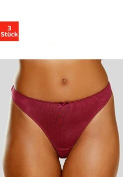 Petite Fleur String, (3 St.), Mit Spitze Hinten