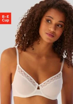 Vivance Bügel-BH, Mit Graphischen Spitzeneinsätzen, Dessous