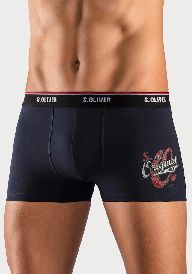 S.Oliver Boxer, (Packung, 3 St.), Mit Print Auf Dem Bein - Image 3