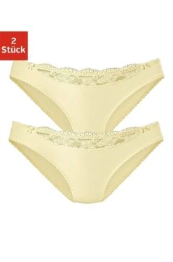 Nuance Slip, (2 St.), Mit Spitzeneinsatz Vorne