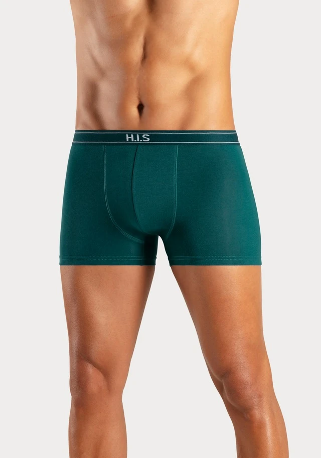 H.I.S Boxer, (Packung, 5 St.), Mit Steifen Und Logo Im Bund - Image 4