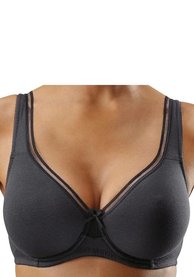Petite Fleur Minimizer-BH, (Packung, 2 Stück), Aus Baumwolle Mit Nahtlosen Ungefütterten Cups, Basic Dessous - Image 6