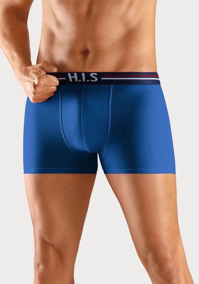 H.I.S Boxer, (Packung, 5 St.), Mit Streifen Und Markenlogo Im Bund - Image 8