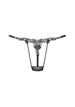 Petite Fleur Gold String, Mit Wunderschönem Stickereimotiv