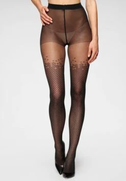 Petite Fleur Gold Feinstrumpfhose, 20 DEN, Im Overknee Design