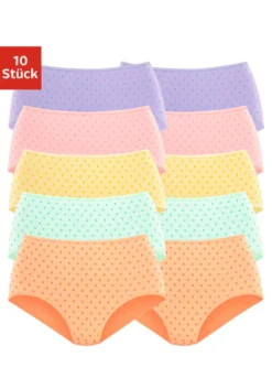 Petite Fleur Taillenslip, (Packung, 10 St.), Mit Schönem Pünktchendruck