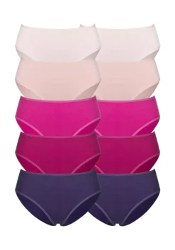 Petite Fleur Jazz-Pants Slips, (Packung, 10 St.), In Frischen Uni-Farben