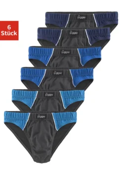 Le Jogger® Slip, (Packung, 6 St.), Mit Kontrastfarbenen Highlights