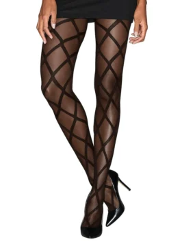 Petite Fleur Gold Feinstrumpfhose, 20 DEN, Mit Grafischem Muster