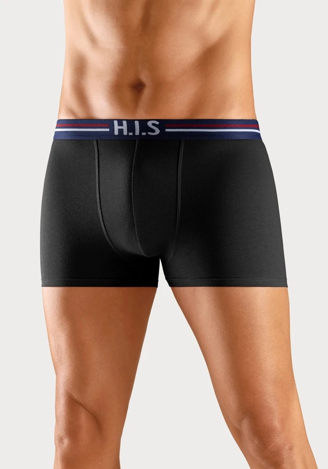 H.I.S Boxer, (Packung, 5 St.), Mit Streifen Und Markenlogo Im Bund - Image 11