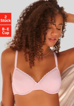 Nuance Bügel-BH, (Packung, 2 Stück), Aus Weicher, Nachhaltiger Baumwolle