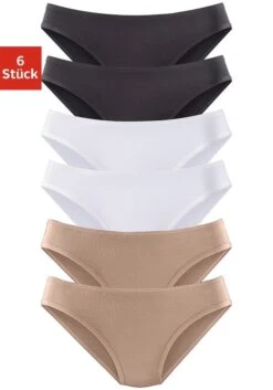 Vivance Active Jazz-Pants Slips, (Packung, 6 St.), Aus Weicher Microfaser