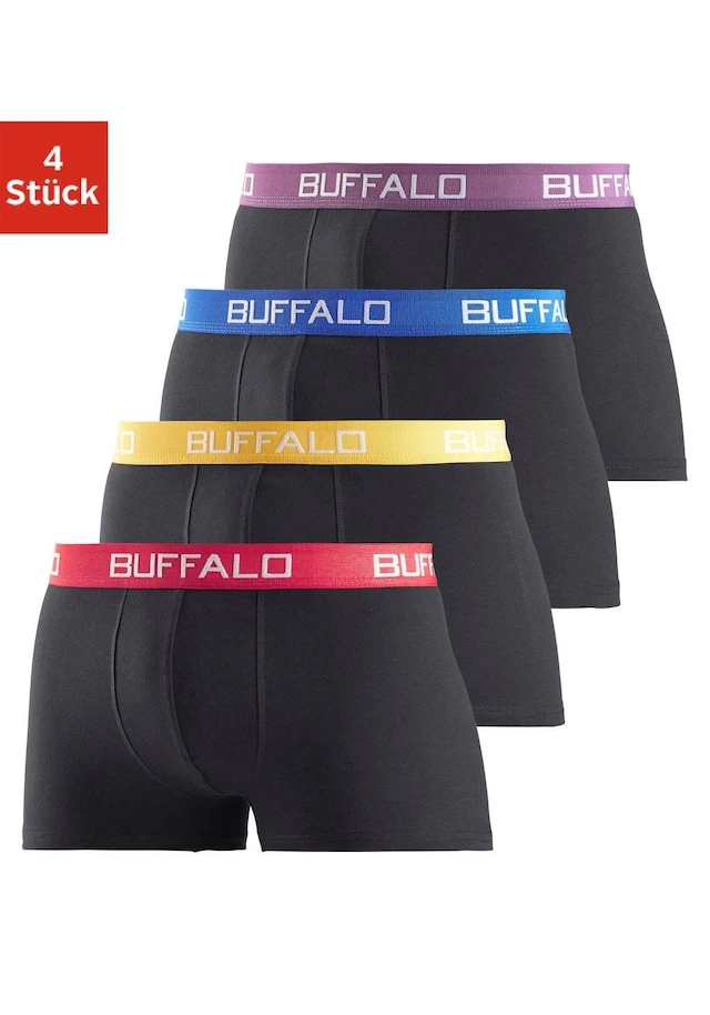 Buffalo Boxer, (Packung, 4 St.), Unifarbene Retro Pants - Image 17
