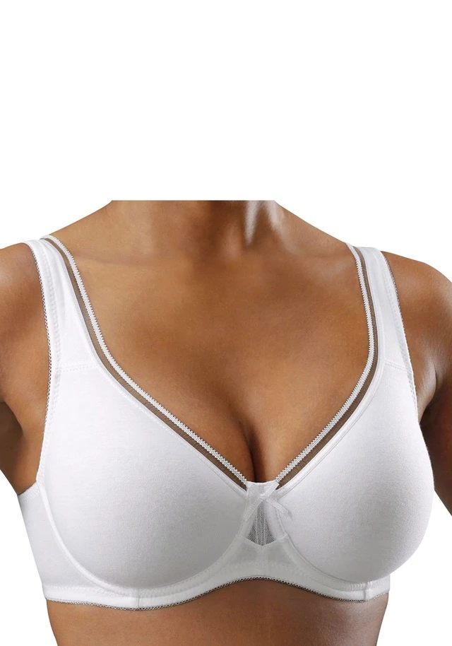 Petite Fleur Minimizer-BH, (Packung, 2 Stück), Aus Baumwolle Mit Nahtlosen Ungefütterten Cups, Basic Dessous - Image 4
