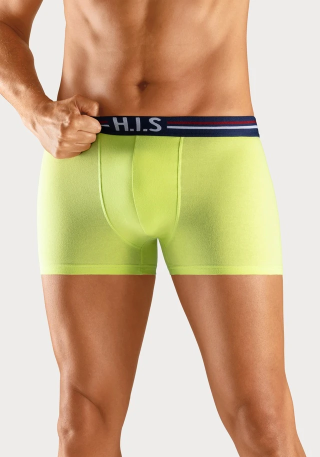 H.I.S Boxer, (Packung, 5 St.), Mit Streifen Und Markenlogo Im Bund - Image 10