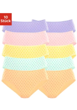 Petite Fleur Jazz-Pants Slips, (Packung, 10 St.), Mit Schönem Pünktchendruck