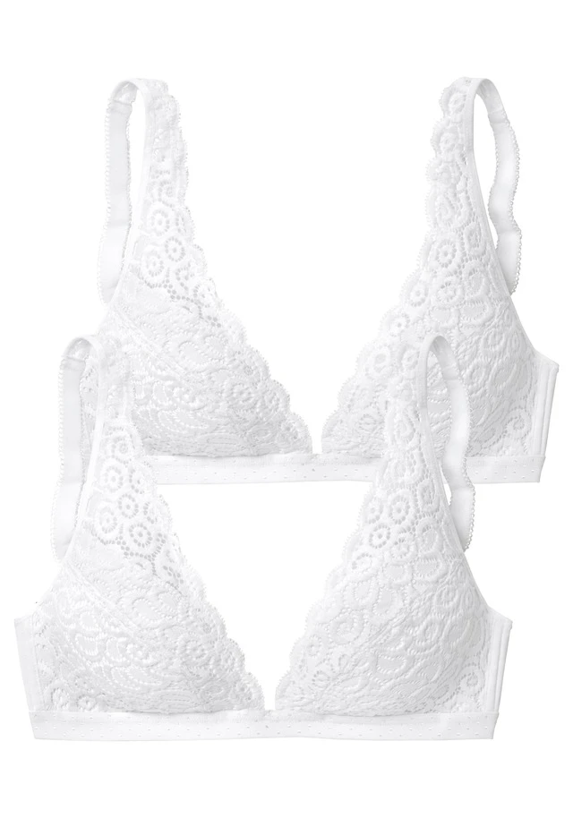 Petite Fleur Bralette-BH, (Packung, 2 Stück), Ohne Bügel Aus Spitze, Dessous - Image 9
