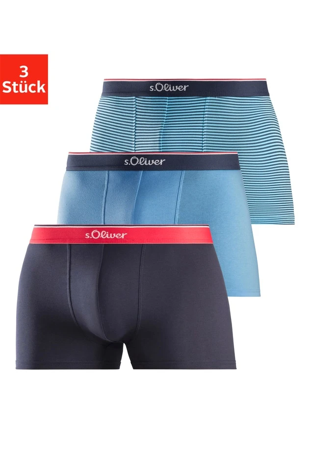 S.Oliver Boxer, (Packung, 3 St.), In Modischen Designs