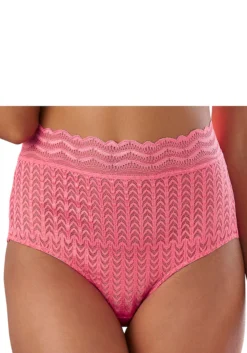 S.Oliver High-Waist-Slip, Aus Graphischer Spitze In Transparenter Optik