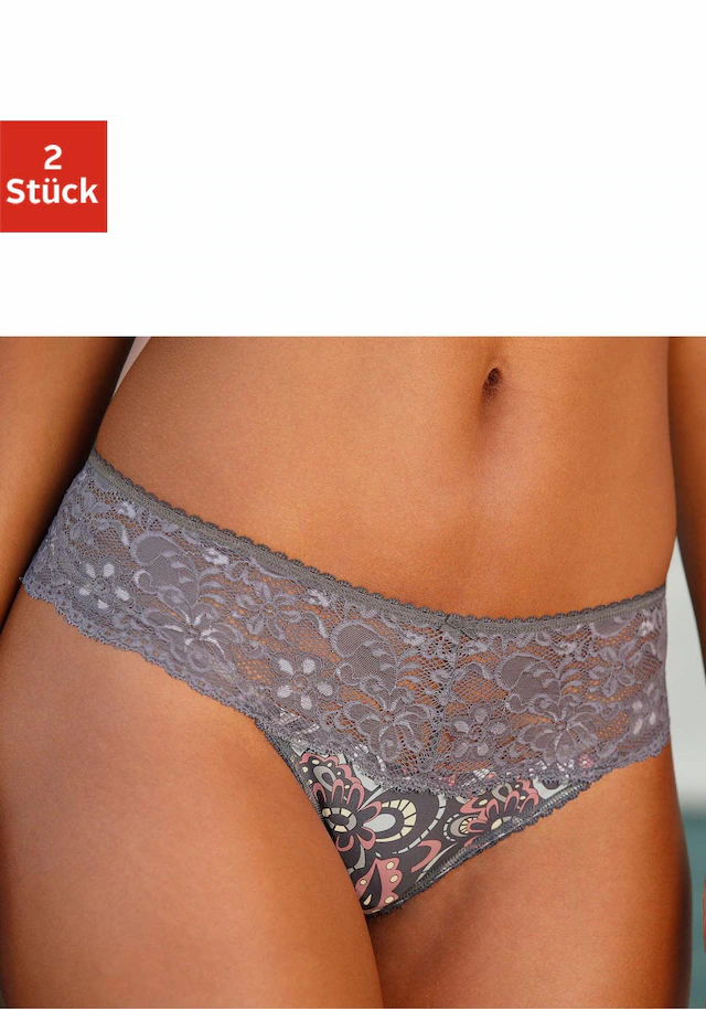 Nuance String, (2 St.), Dessous Mit Breitem Spitzenband - Image 10