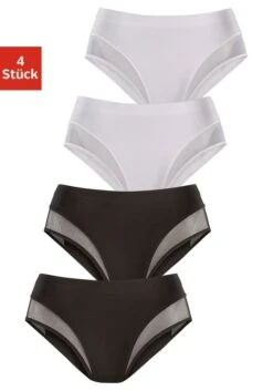 Petite Fleur Formslip, (Packung, 4 St.), Mit Mesh-Einsätzen Am Bein