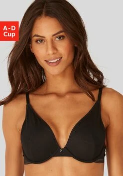 S.Oliver Push-up-BH »Zoè«, Aus Modischen Mesh In Streifen-Optik, Dessous