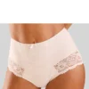 Nuance High-Waist-Panty, Mit Spitzeneinsätzen