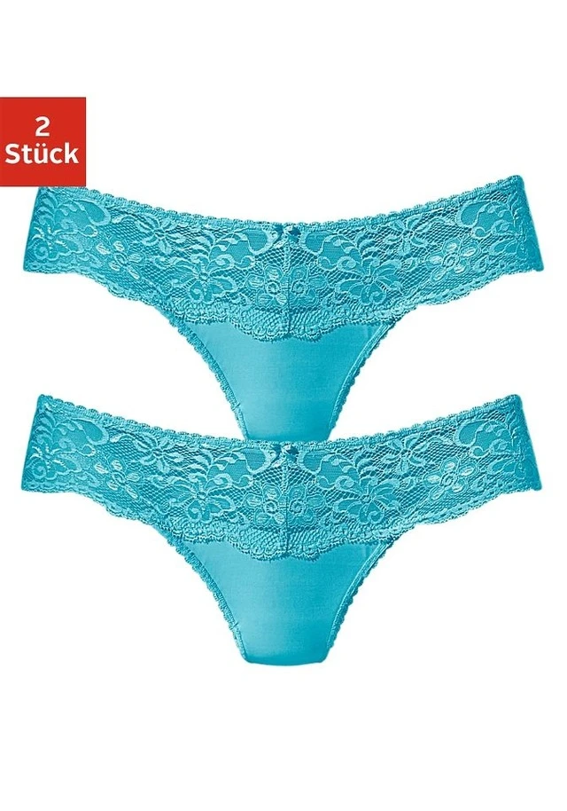 Nuance String, (2 St.), Dessous Mit Breitem Spitzenband - Image 2