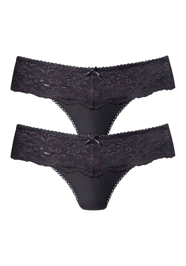 Nuance String, (2 St.), Dessous Mit Breitem Spitzenband - Image 15