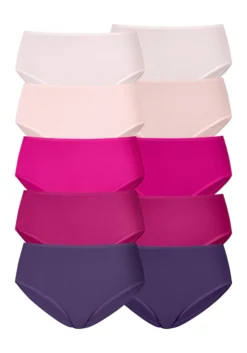 Petite Fleur Hüftslip, (Packung, 10 St.), In Frischen Uni-Farben