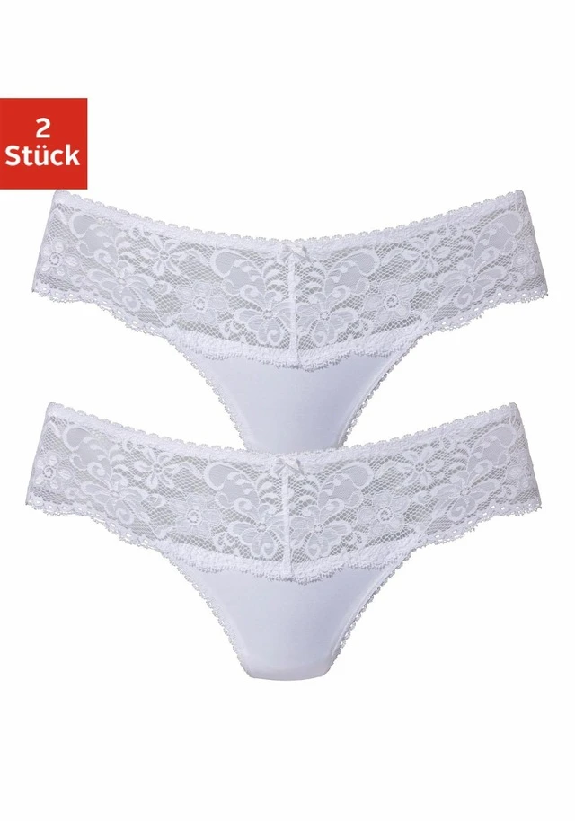 Nuance String, (2 St.), Dessous Mit Breitem Spitzenband - Image 9