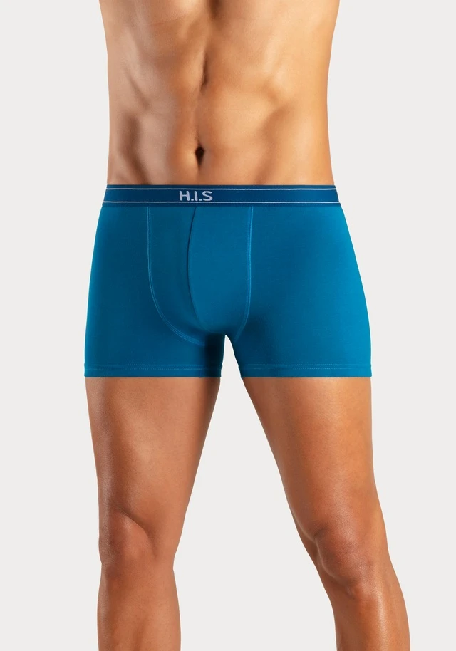 H.I.S Boxer, (Packung, 5 St.), Mit Steifen Und Logo Im Bund - Image 3