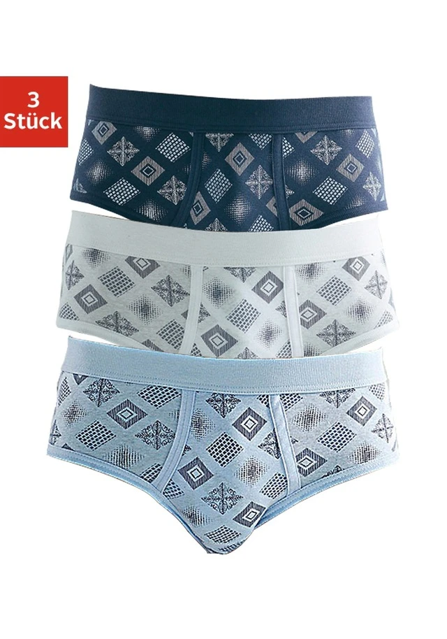 Clipper Slip, (Packung, 3 St.), Schöne Feinripp-Qualität Aus Reiner Baumwolle