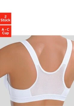 Petite Fleur Sport-BH, (Packung, 2 Stück), Ohne Bügel Für Yoga, Basic Dessous