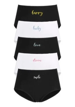 Vivance Taillenslip, (Packung, 5 St.), Mit Elastischer Mäusezähnchenkante