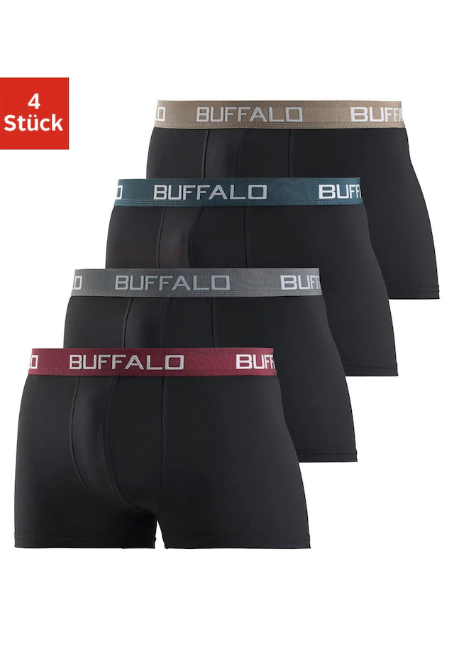 Buffalo Boxer, (Packung, 4 St.), Unifarbene Retro Pants - Image 9