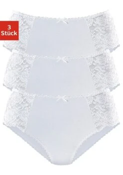 Petite Fleur Hüftslip, (Packung, 3 St.), Mit Floraler Spitze Seitlich