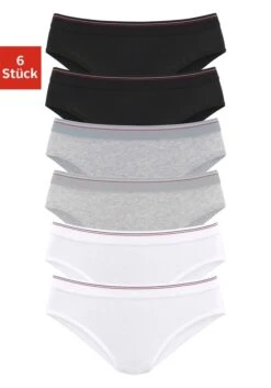 H.I.S Bikinislip, (Packung, 6 St.), Mit Breiterem Bündchen