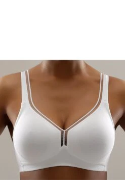Petite Fleur T-Shirt-BH, (Packung, 2 Stück), Ohne Bügel Aus Baumwolle, Basic Dessous